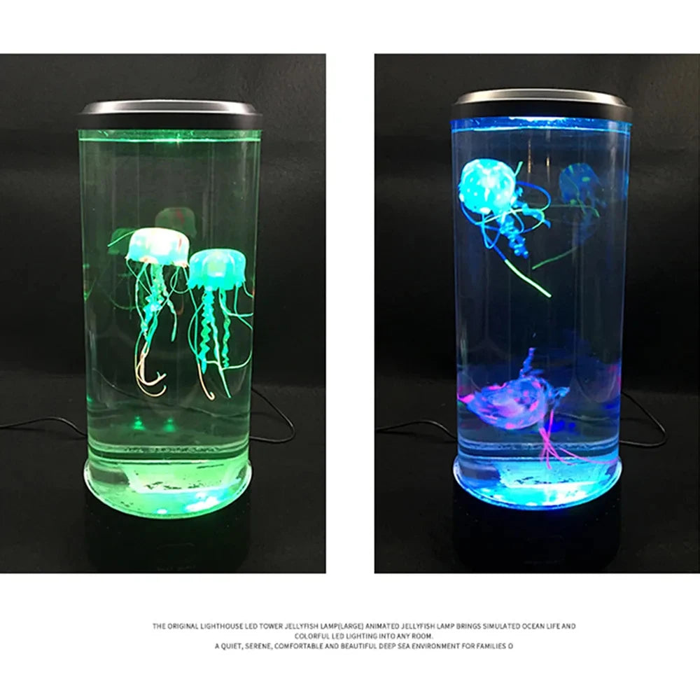 Color Changing Jellyfish Lamp Usb/Battery Powered Table Night Light Children'S Gift Home Bedroom Decor Boys Girls Birthday Gifts