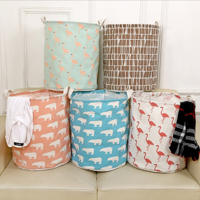 Foldable Laundry Basket, Cotton and Linen Laundry Basket, Bathroom, Laundry, Dirty Clothes, Dirty Clothes, Toy Storage Basket