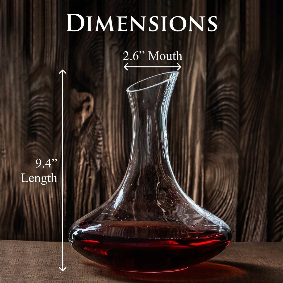 Elegant 61-Ounce Wine Decanter Set with Aerator and Stemmed Glasses