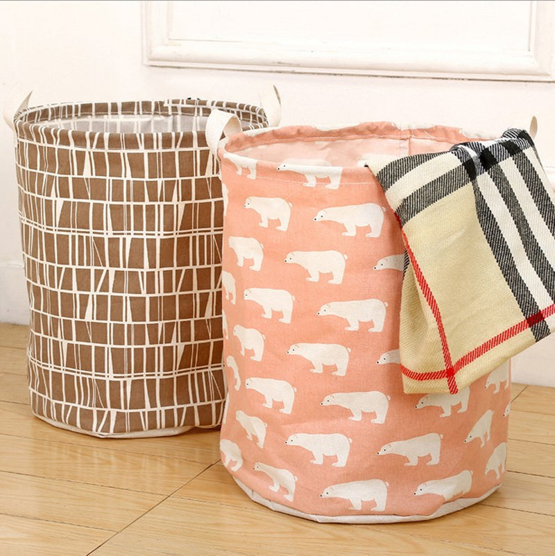 Foldable Laundry Basket, Cotton and Linen Laundry Basket, Bathroom, Laundry, Dirty Clothes, Dirty Clothes, Toy Storage Basket