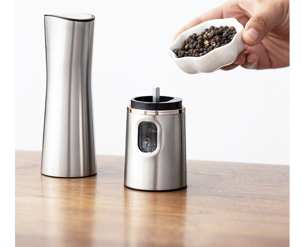 Electric Pepper Mill Stainless Steel Salt Grinder