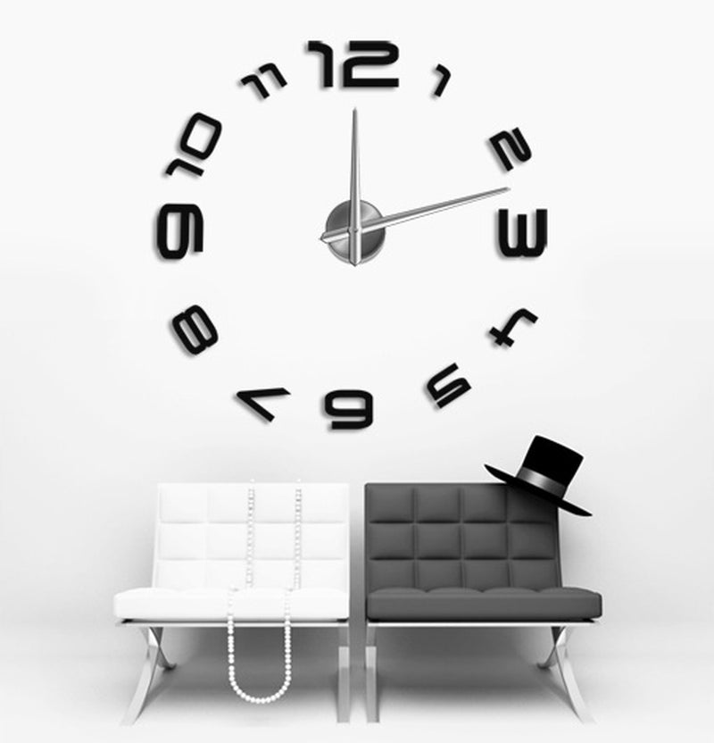 Oversized Acrylic Wall Clock Living Room Modern Art Wall Clock Mirror Clock