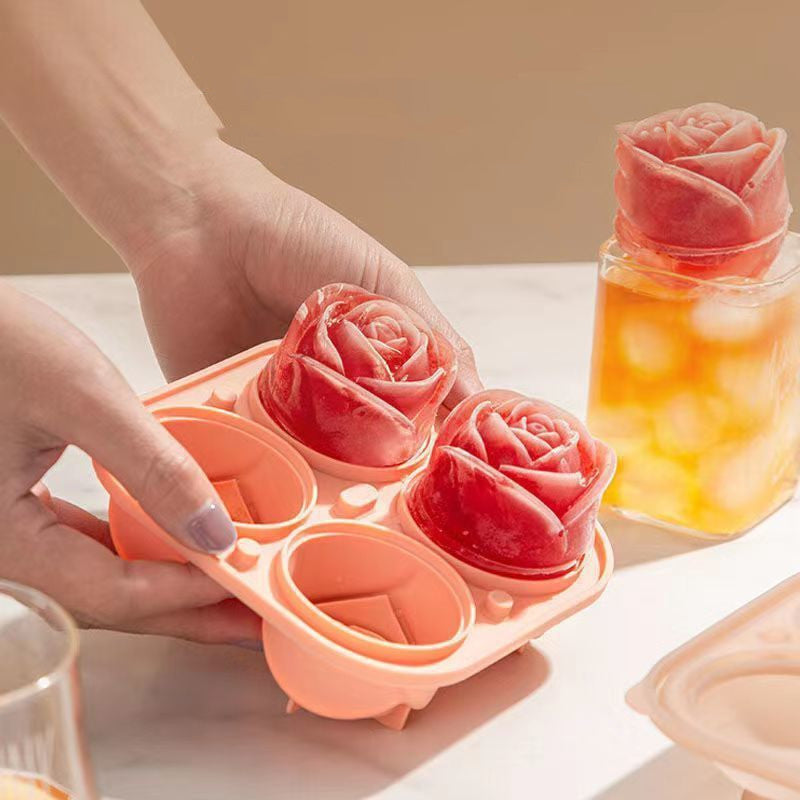 Ice Box Small Ice Hockey Refrigerator with Lid Artifact Summer Ice Tray Household Food Grade Ice Cube Mold Ice Storage