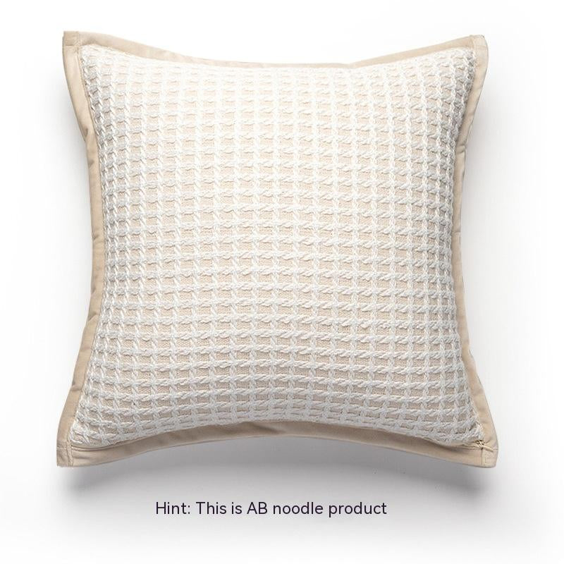 Cream Color Sofa Cushion Nordic Houndstooth Pillow Cover