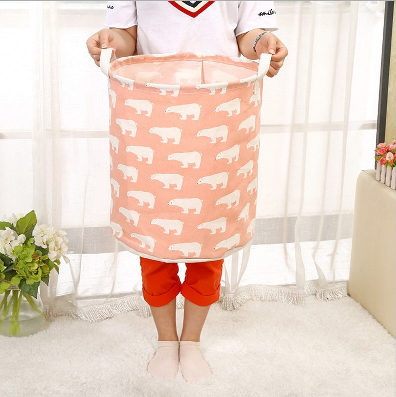 Foldable Laundry Basket, Cotton and Linen Laundry Basket, Bathroom, Laundry, Dirty Clothes, Dirty Clothes, Toy Storage Basket