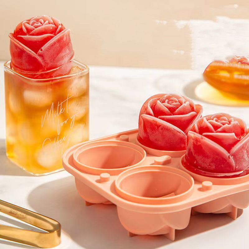 Ice Box Small Ice Hockey Refrigerator with Lid Artifact Summer Ice Tray Household Food Grade Ice Cube Mold Ice Storage