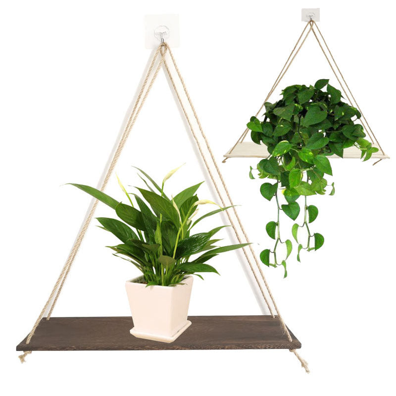 Creative Green Plant Display Rack Swing Wall-Mounted Shelf